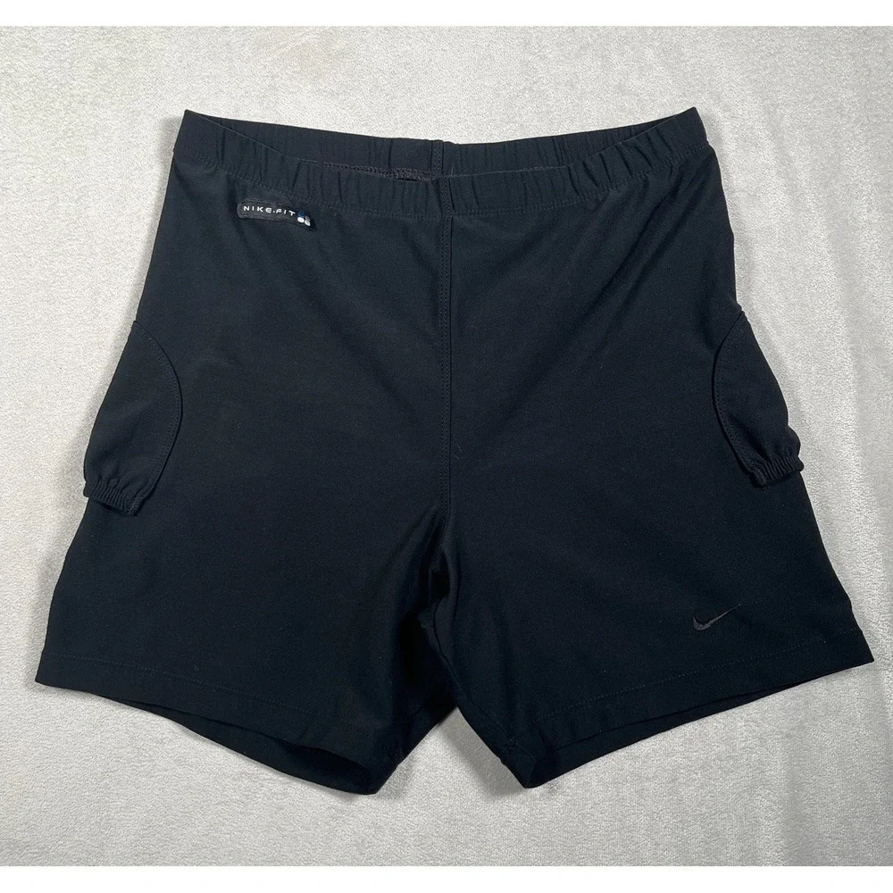 Vtg Nike Shorts Tennis Pickleball Athletic Ball Pocket Swoosh 90s Youth L(12-14)